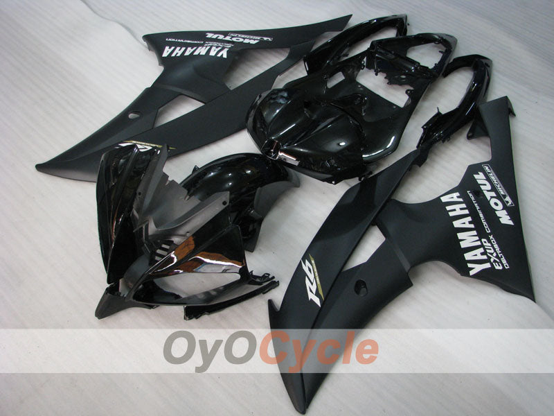 Injection Fairing kit for 08-16 YZF-R6 - Black, Matte - Factory Style #OYO87900974 Secondary image