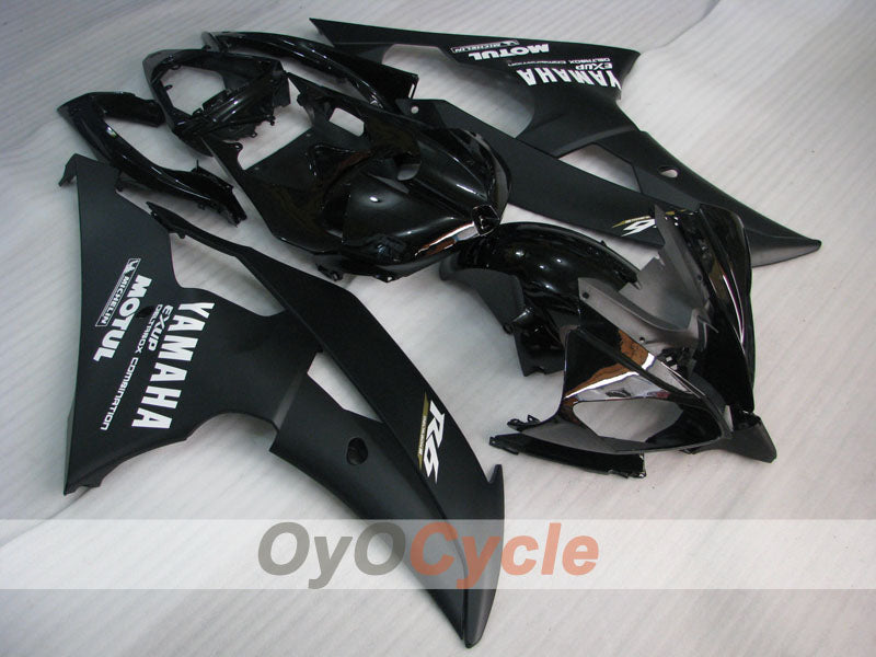 Injection Fairing kit for 08-16 YZF-R6 - Black, Matte - Factory Style #OYO87900974 Main image