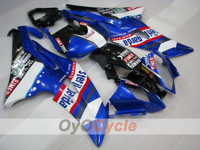 Injection Fairing kit for 08-16 YZF-R6 - Blue, White - Sterilgarda #OYO87900980 Main image