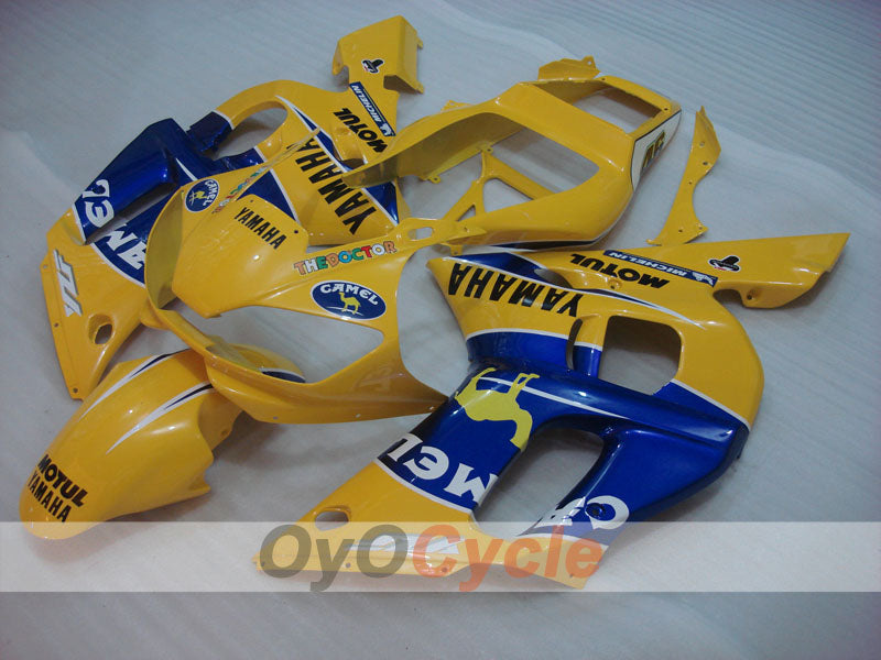 Injection Fairing kit for 98-02 YZF-R6 - Yellow, Blue - Camel, MOTUL #OYO87900981