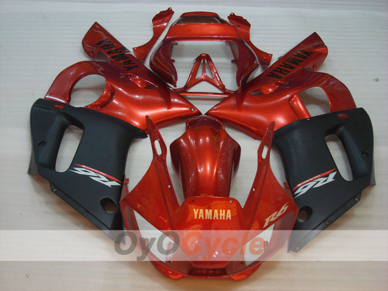 Injection Fairing kit for 98-02 YZF-R6 - Orange, Black, Matte - Factory Style #OYO87901015 Secondary image