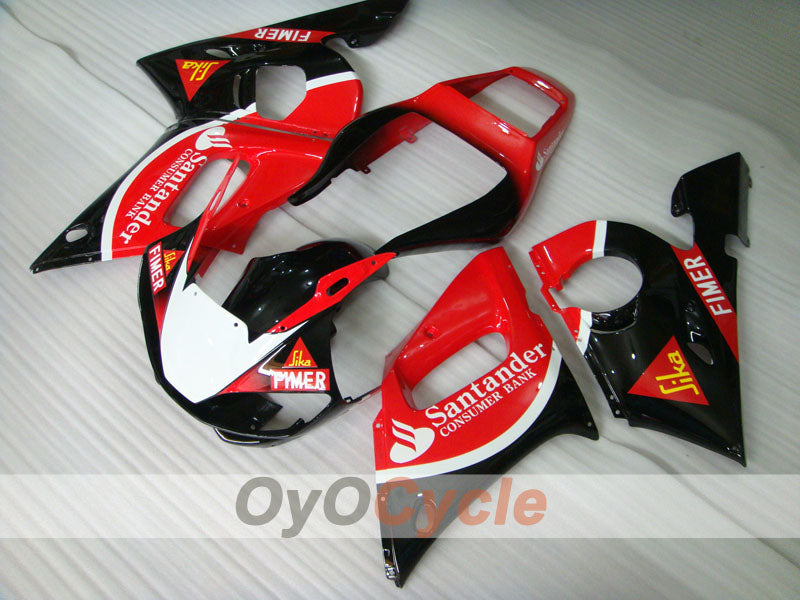 Injection Fairing kit for 98-02 YZF-R6 - Red, Black - Santander #OYO87901022