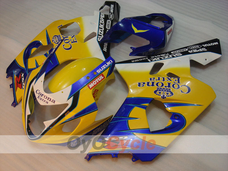 Injection Fairing kit for 04-05 GSXR600 - Yellow, Blue - Corona, MOTUL #OYO87901161 Secondary image