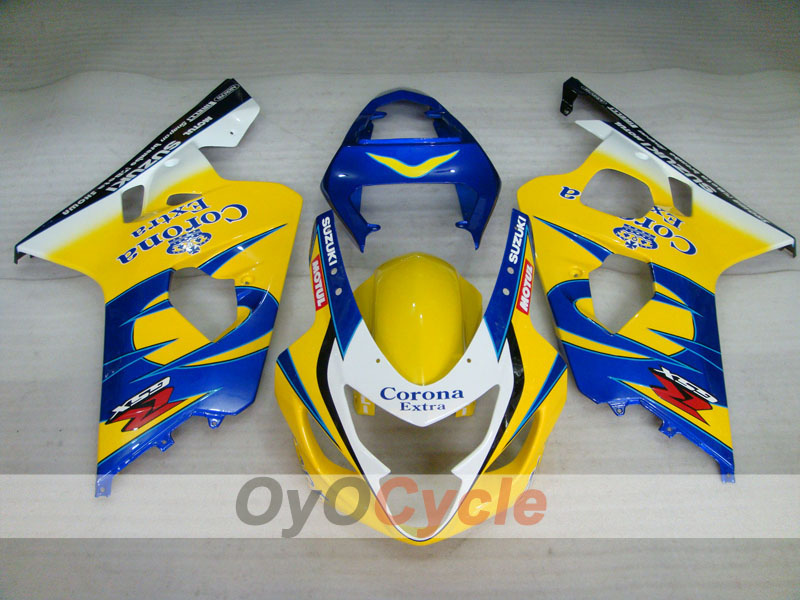 Injection Fairing kit for 04-05 GSXR600 - Yellow, Blue - Corona, MOTUL #OYO87901167