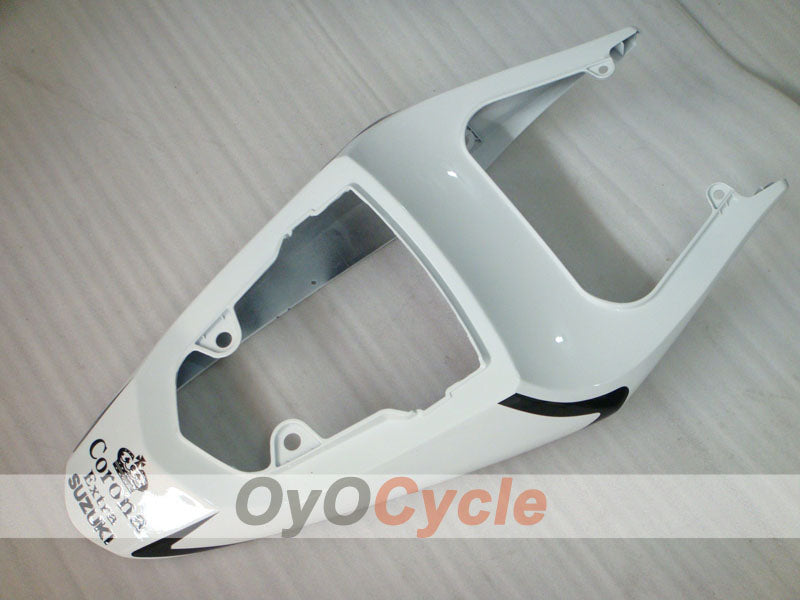 Injection Fairing kit for 04-05 GSXR600 - White, Black - Corona, MOTUL #OYO87901169