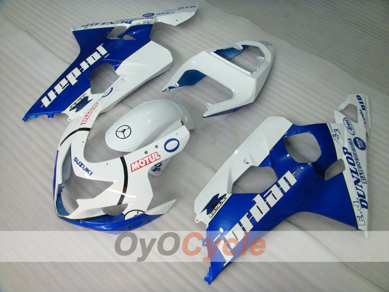 Injection Fairing kit for 04-05 GSX R750 - Blue, White - Jordan #OYO87901256