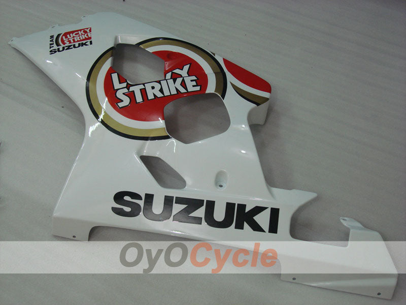 Injection Fairing kit for 04-05 GSXR600 - Red, White - Lucky Strike #OYO87901203