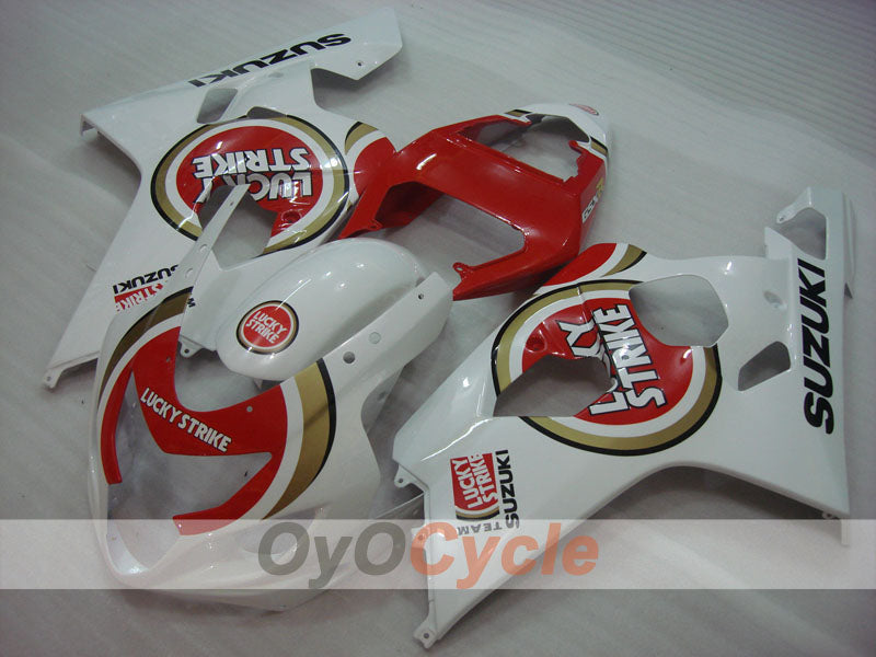 Injection Fairing kit for 04-05 GSXR600 - Red, White - Lucky Strike #OYO87901203 Secondary image