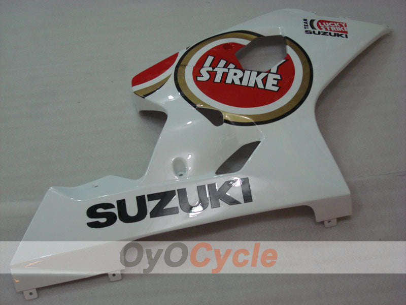 Injection Fairing kit for 04-05 GSXR600 - Red, White - Lucky Strike #OYO87901203