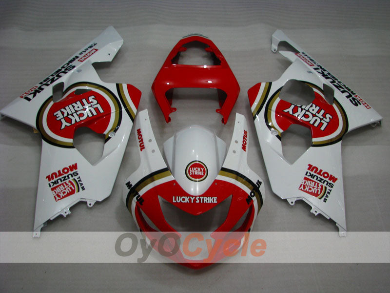 Injection Fairing kit for 04-05 GSX R750 - Red, White - Lucky Strike #OYO87901260 Secondary image