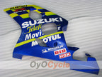 Injection Fairing kit for 04-05 GSX R750 - Yellow, Blue - Movistar #OYO87901165