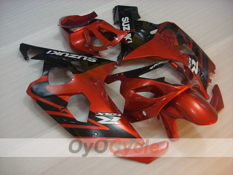 Injection Fairing kit for 04-05 GSX R750 - Orange, Black - Factory Style #OYO87901180 Main image