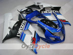 Injection Fairing kit for 04-05 GSX R750 - White, Black - Factory Style #OYO87901187