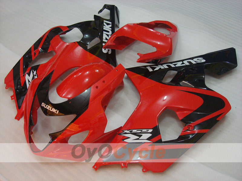 Injection Fairing kit for 04-05 GSXR600 - Red, Black - Factory Style #OYO87901365 Main image
