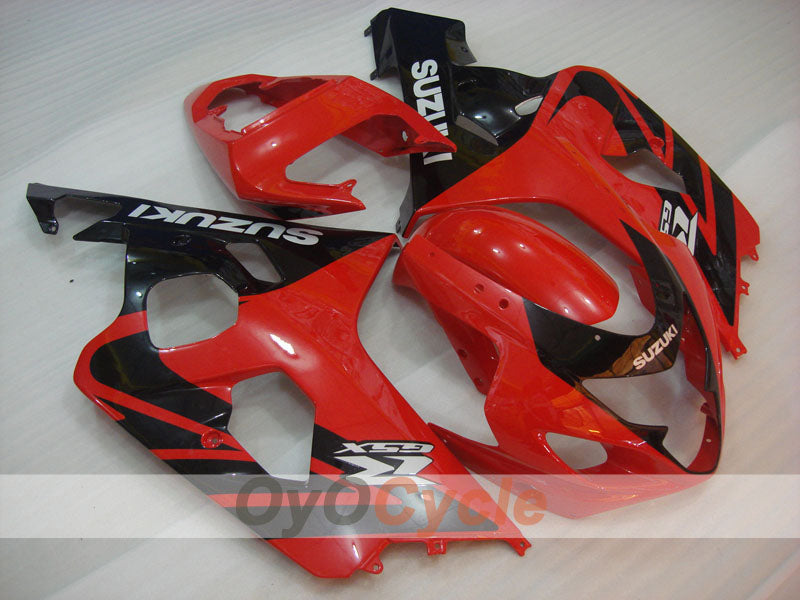 Injection Fairing kit for 04-05 GSX R750 - Red, Black - Factory Style #OYO87901192 Main image