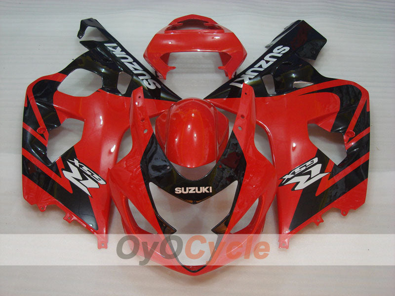 Injection Fairing kit for 04-05 GSXR600 - Red, Black - Factory Style #OYO87901365