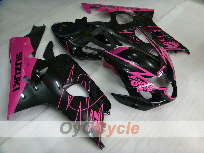Injection Fairing kit for 04-05 GSXR600 - Black, Pink - Factory Style #OYO87901371