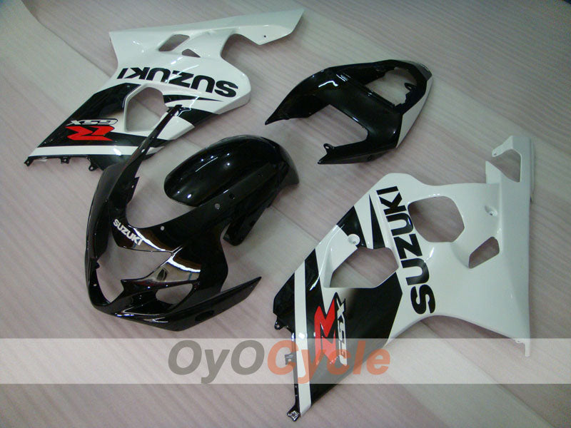 Injection Fairing kit for 04-05 GSX R750 - White, Black - Factory Style #OYO87901201 Secondary image