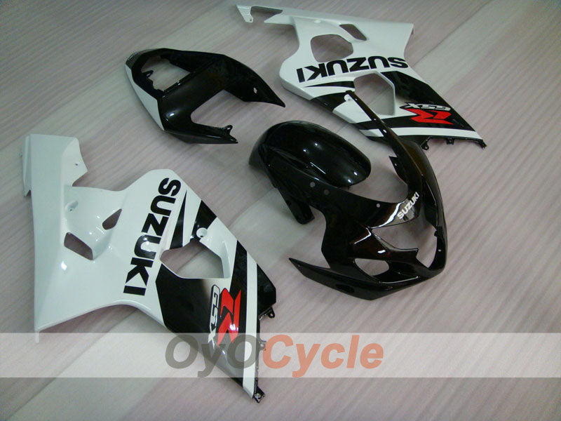 Injection Fairing kit for 04-05 GSX R750 - White, Black - Factory Style #OYO87901201 Main image