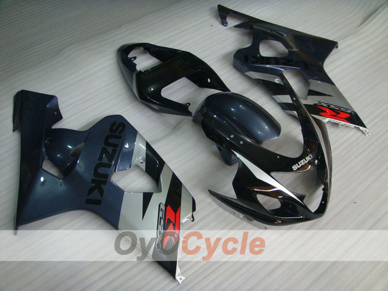 Injection Fairing kit for 04-05 GSX R750 - Black, Grey - Factory Style #OYO87901212 Main image