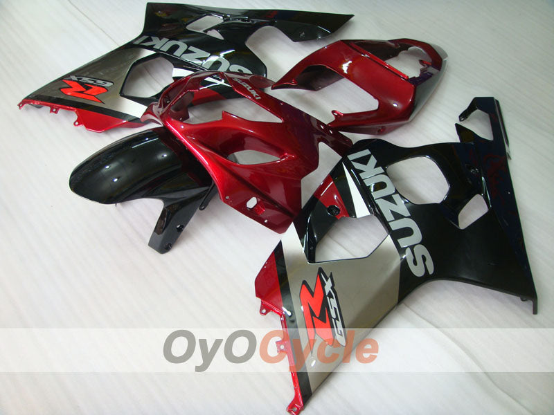Injection Fairing kit for 04-05 GSXR600 - Red, Black - Factory Style #OYO87901392
