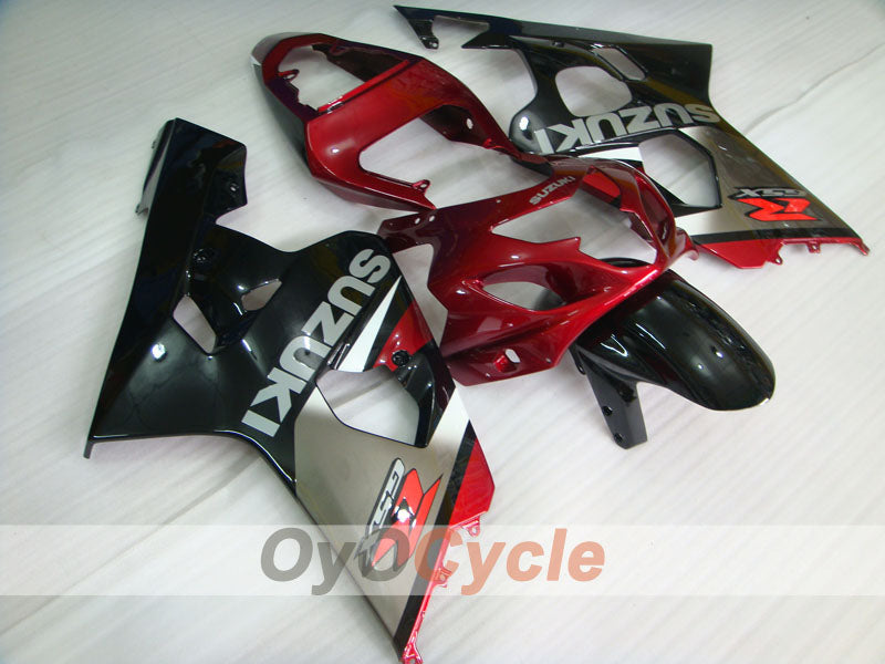 Injection Fairing kit for 04-05 GSXR600 - Red, Black - Factory Style #OYO87901392