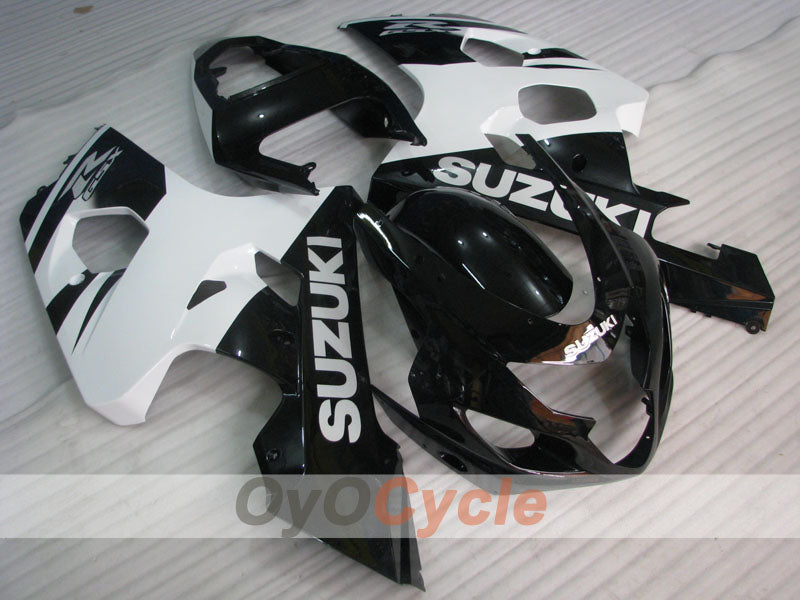 Injection Fairing kit for 04-05 GSXR600 - White, Black - Factory Style #OYO87901395 Main image