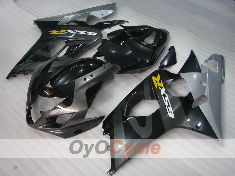 Injection Fairing kit for 04-05 GSXR600 - Black, Grey - Factory Style #OYO87901401