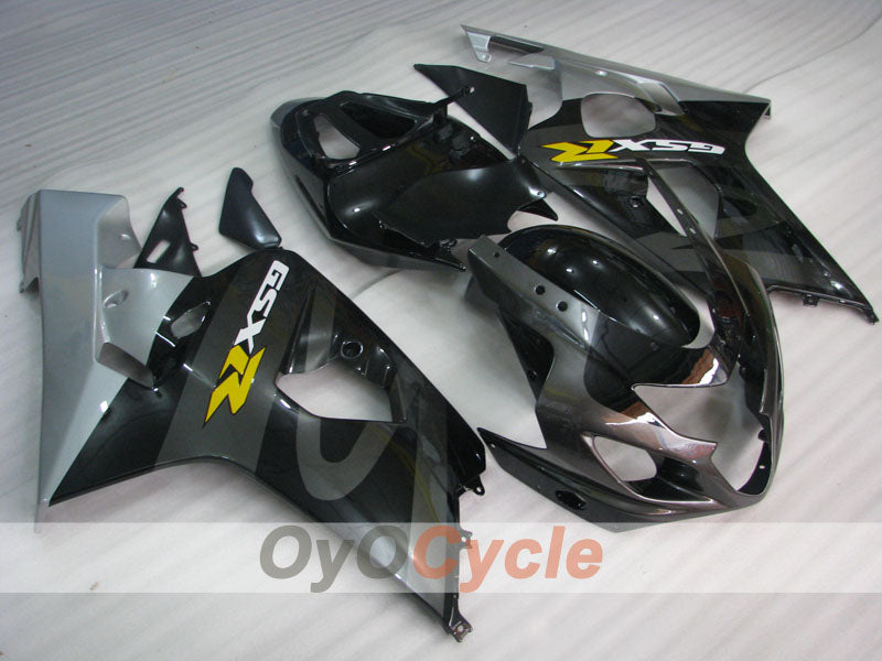Injection Fairing kit for 04-05 GSXR600 - Black, Grey - Factory Style #OYO87901401 Main image