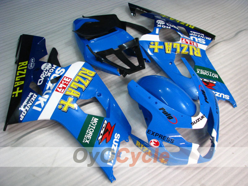 Injection Fairing kit for 04-05 GSX R750 - Blue, Black - Rizla+ #OYO87901233