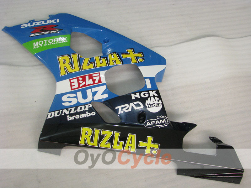 Injection Fairing kit for 04-05 GSX R750 - Blue, White - Rizla+ #OYO87901234