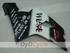 Injection Fairing kit for 04-05 GSXR600 - White, Black - West #OYO87901423