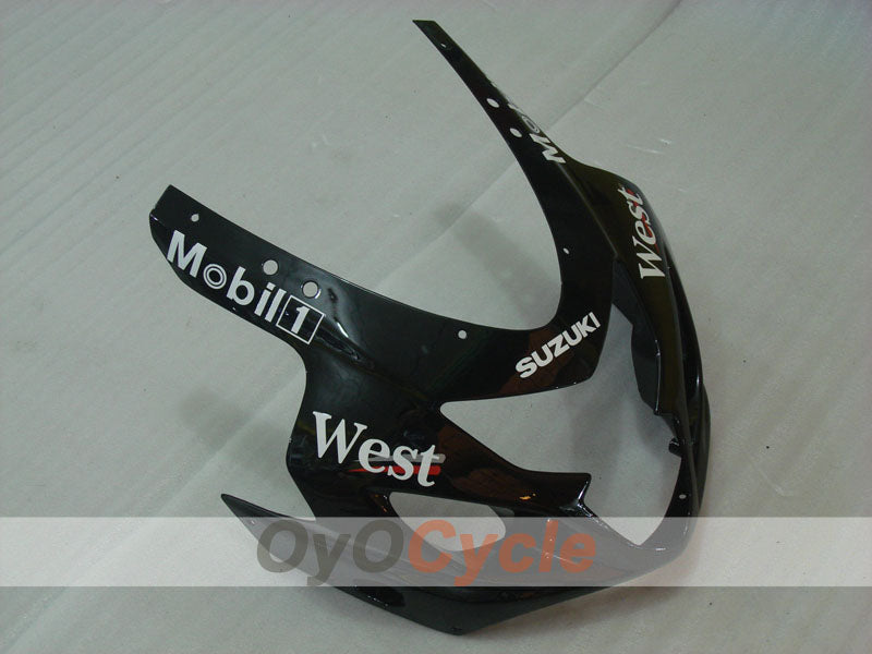 Injection Fairing kit for 04-05 GSX R750 - White, Black - West #OYO87901235