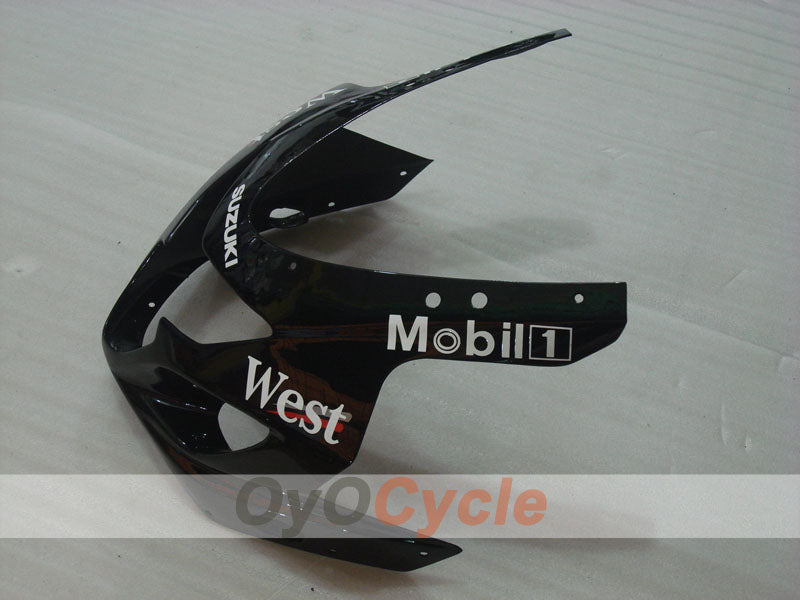 Injection Fairing kit for 04-05 GSX R750 - White, Black - West #OYO87901235