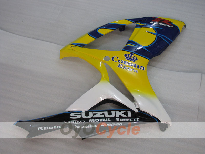 Injection Fairing kit for 06-07 GSX R600 - Yellow, Blue - Corona, MOTUL #OYO87901435