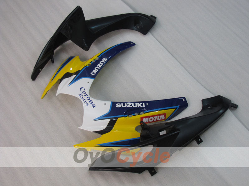 Injection Fairing kit for 06-07 GSX R600 - Yellow, Blue - Corona, MOTUL #OYO87901435