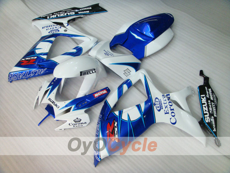Injection Fairing kit for 06-07 GSX R750 - Blue, White - Corona #OYO87901275