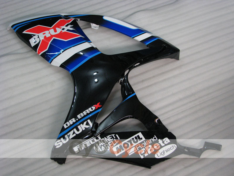 Injection Fairing kit for 06-07 GSX R600 - White, Black - Dark Dog #OYO87901461