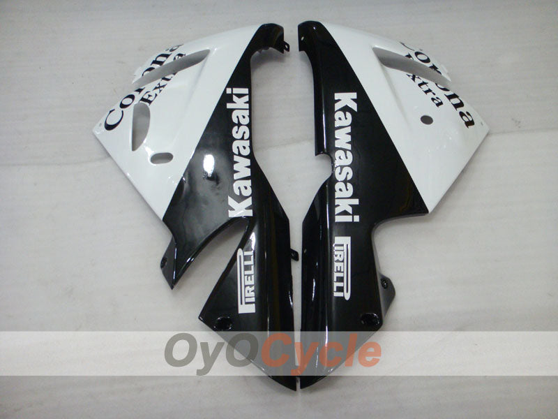 Injection Fairing kit for 04-05 NINJA ZX-10R - White, Black - Corona #OYO87901494