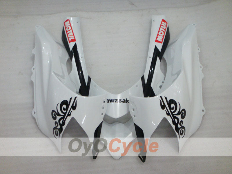 Injection Fairing kit for 04-05 NINJA ZX-10R - White, Black - Corona #OYO87901494