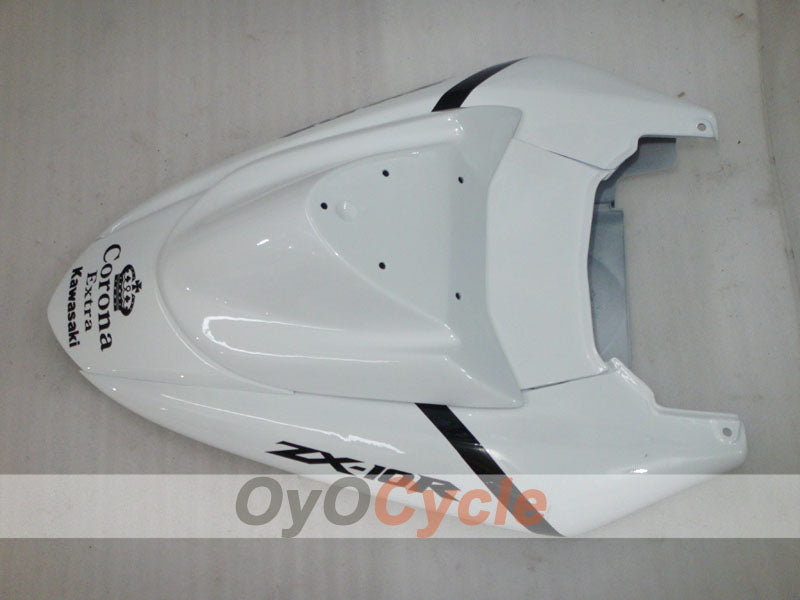 Injection Fairing kit for 04-05 NINJA ZX-10R - White, Black - Corona #OYO87901494