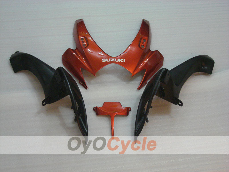 Injection Fairing kit for 06-07 GSX R750 - Orange, Black - Flame #OYO87901290