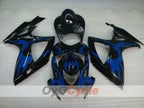 Injection Fairing kit for 06-07 GSX R600 - Blue, Black - Flame #OYO87901499