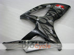 Injection Fairing kit for 06-07 GSX R750 - Black, Silver - Flame #OYO87901297