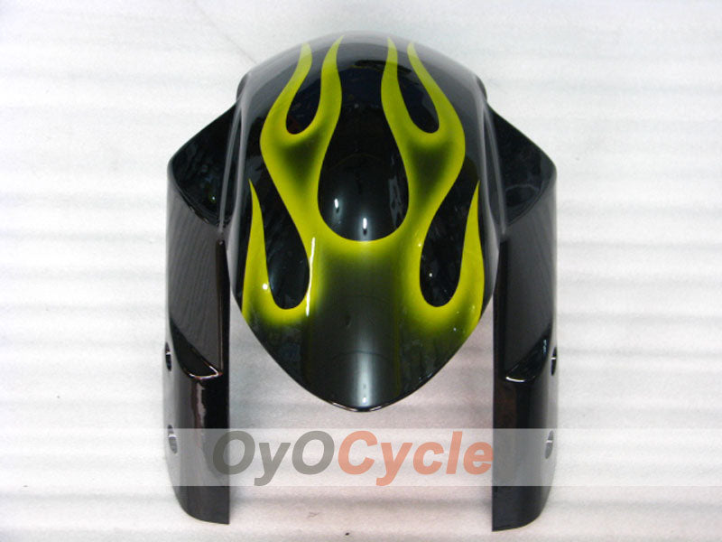 Injection Fairing kit for 06-07 GSX R750 - Yellow, Black - Flame #OYO87901299
