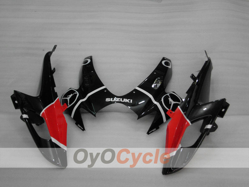 Injection Fairing kit for 06-07 GSX R600 - Red, Black - Jordan #OYO87901505