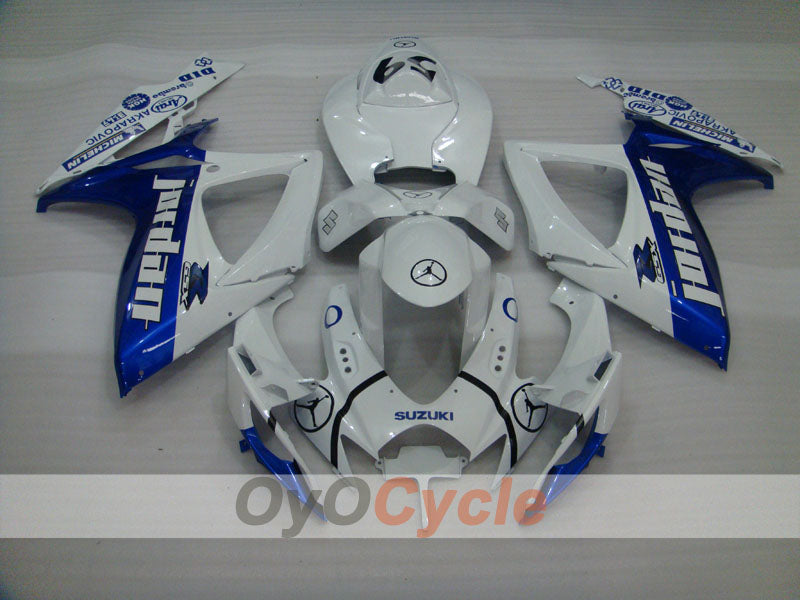 Injection Fairing kit for 06-07 GSX R750 - Blue, White - Jordan #OYO87901302 Secondary image