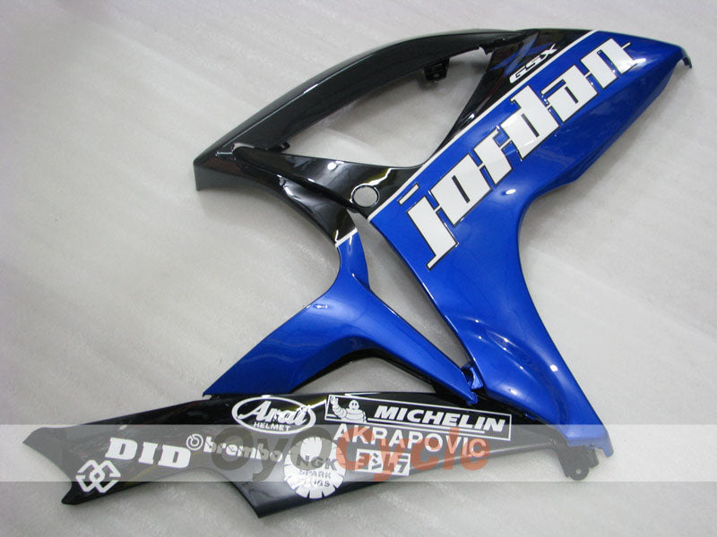 Injection Fairing kit for 06-07 GSX R600 - Blue, Black - Jordan #OYO87901509