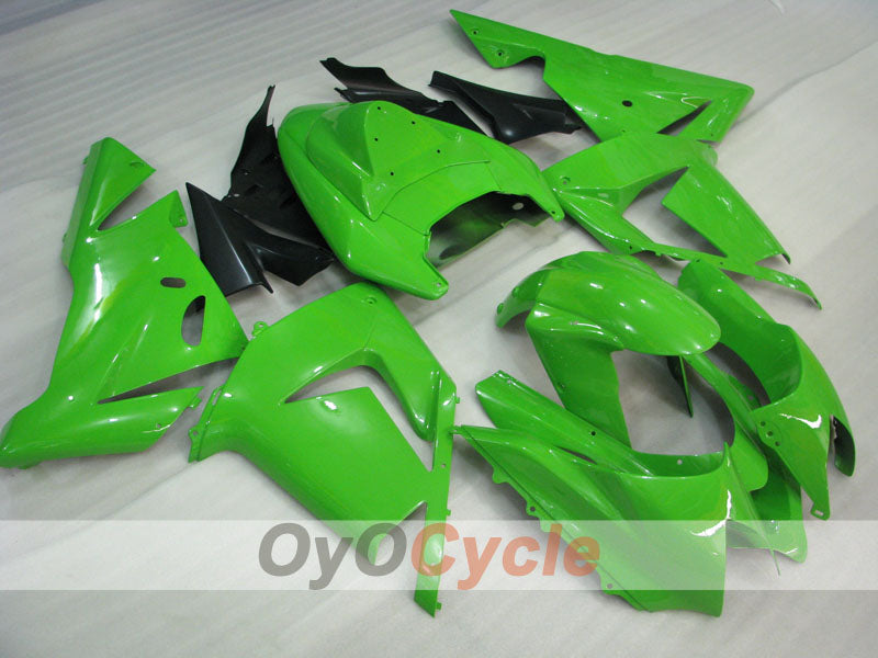 Injection Fairing kit for 04-05 NINJA ZX-10R - Green, Black - Factory Style #OYO87901516