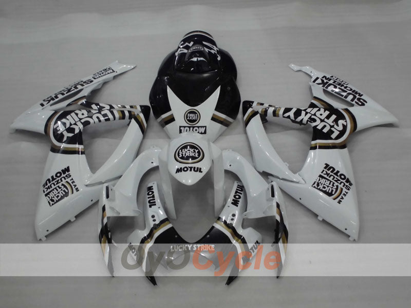 Injection Fairing kit for 06-07 GSX R750 - White, Black - Lucky Strike #OYO87901309 Secondary image